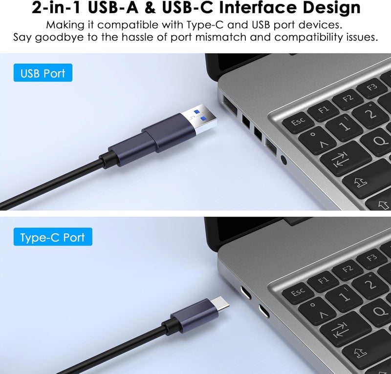 Dbilida USB 3.0 Video Capture Card with PD 100W, Recording 4K, 1080P 60FPS, HDMI to USB-A/USB-C Capture Card with USB 3.0 Port for Quest 3, Switch, PS5/4, Camera, Xbox, Tablet PC - Image 2